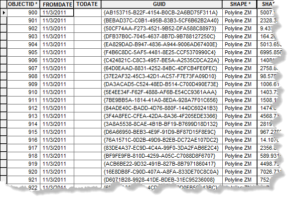 Centerline feature class schema Centerline feature class schema